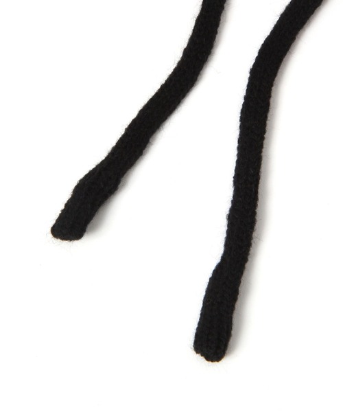 GLOBAL WORK(グローバルワーク)の「紐付きニット帽/600002(ニットキャップ/ビーニー・レディース・オフホワイト/ブラック/ライトグレー・FREE)」の8枚目の写真