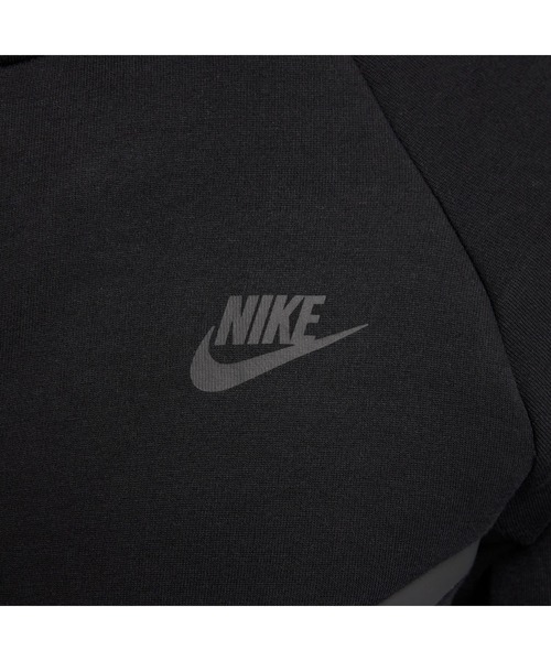 NIKE(ナイキ)の「NIKE/ナイキ AS M TCH FLC FZ WR HOODIE(パーカー・メンズ・ブラック/グレー・S/M/L/XL)」の9枚目の写真