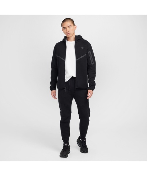 NIKE(ナイキ)の「NIKE/ナイキ AS M TCH FLC FZ WR HOODIE(パーカー・メンズ・ブラック/グレー・S/M/L/XL)」の6枚目の写真