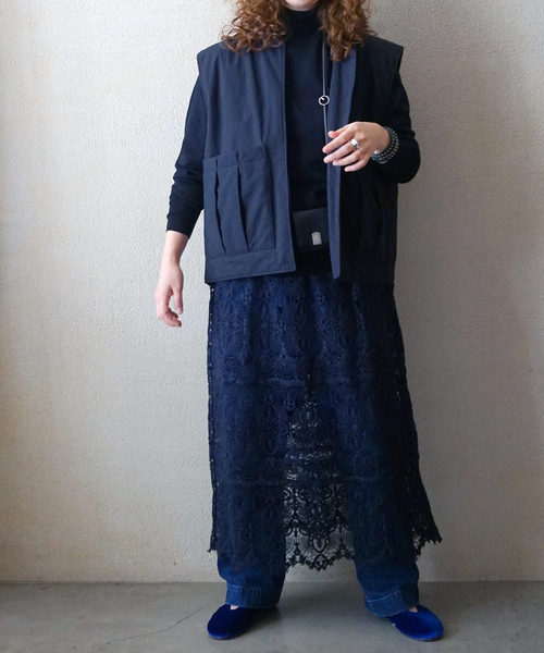 JOURNAL STANDARD LUXE（ジャーナルスタンダード　ラックス）の「DENIM WORK PANTS（デニムパンツ・レディース・ネイビー・MEDIUM/SMALL）」の7枚目の写真