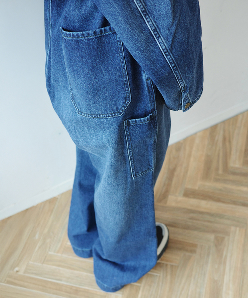 JOURNAL STANDARD LUXE（ジャーナルスタンダード　ラックス）の「DENIM WORK PANTS（デニムパンツ・レディース・ネイビー・MEDIUM/SMALL）」の19枚目の写真
