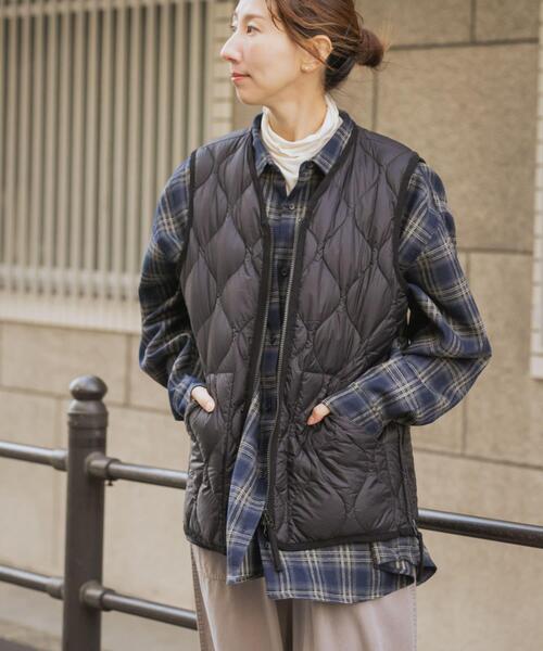 TAION（タイオン）の「TAION　Military Wzip Down Vest（ダウンベスト・メンズ・カモフラージュ/グリーン系その他/ベージュ系その他/ブラック/オリーブ・LARGE/X-LARGE/MEDIUM）」の10枚目の写真