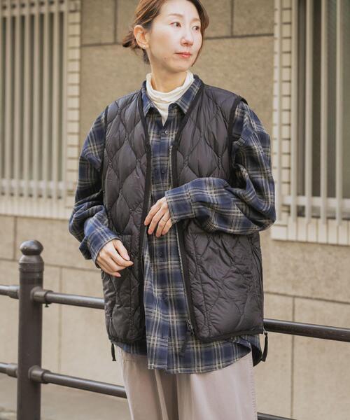 TAION（タイオン）の「TAION　Military Wzip Down Vest（ダウンベスト・メンズ・カモフラージュ/グリーン系その他/ベージュ系その他/ブラック/オリーブ・LARGE/X-LARGE/MEDIUM）」の11枚目の写真