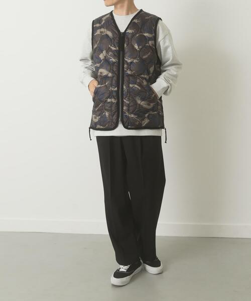 TAION（タイオン）の「TAION　Military Wzip Down Vest（ダウンベスト・メンズ・カモフラージュ/グリーン系その他/ベージュ系その他/ブラック/オリーブ・LARGE/X-LARGE/MEDIUM）」の17枚目の写真