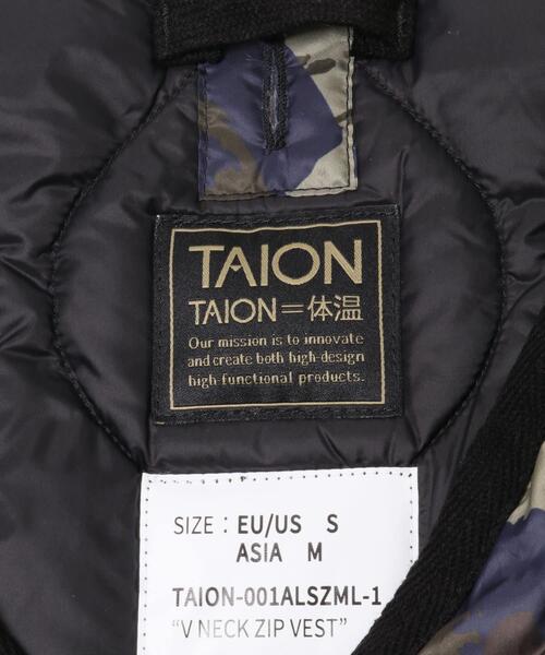 TAION（タイオン）の「TAION　Military Wzip Down Vest（ダウンベスト・メンズ・カモフラージュ/グリーン系その他/ベージュ系その他/ブラック/オリーブ・LARGE/X-LARGE/MEDIUM）」の14枚目の写真