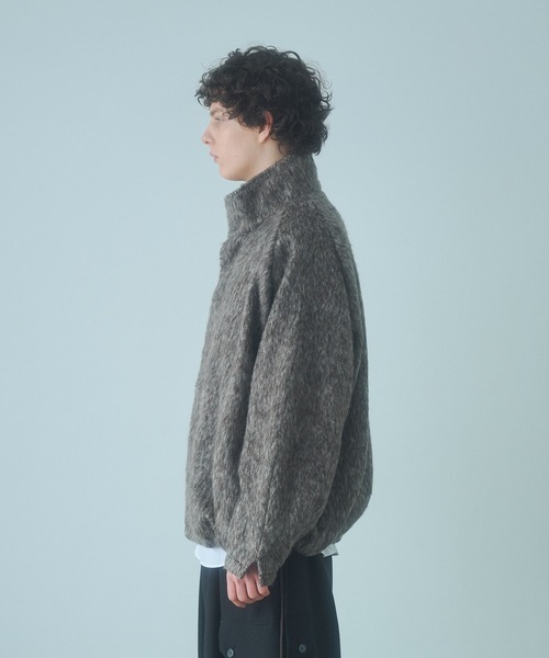 High Neck Shaggy Blouson - ハイネックシャギーブルゾン（ブルゾン