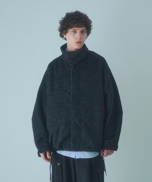 High Neck Shaggy Blouson - ハイネックシャギーブルゾン（ブルゾン