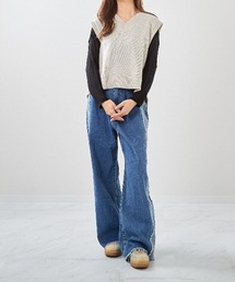 B.I.D.（ビーアイディー）の「《Bling Leads》Vネックニットベスト（ベスト・メンズ）」