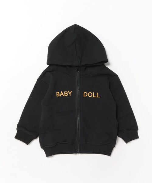 BABYDOLL（ベビードール）の「親子お揃い BIGモノグラムジップパーカー 1043K（パーカー・キッズ・ブラック/チャコールグレー・90cm/100cm/110cm/120cm/140cm/150cm/130cm）」の8枚目の写真
