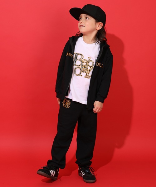 BABYDOLL（ベビードール）の「親子お揃い BIGモノグラムジップパーカー 1043K（パーカー・キッズ・ブラック/チャコールグレー・90cm/100cm/110cm/120cm/140cm/150cm/130cm）」の13枚目の写真