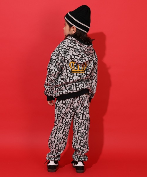 BABYDOLL（ベビードール）の「親子お揃い BIGモノグラムジップパーカー 1043K（パーカー・キッズ・ブラック/チャコールグレー・90cm/100cm/110cm/120cm/140cm/150cm/130cm）」の18枚目の写真