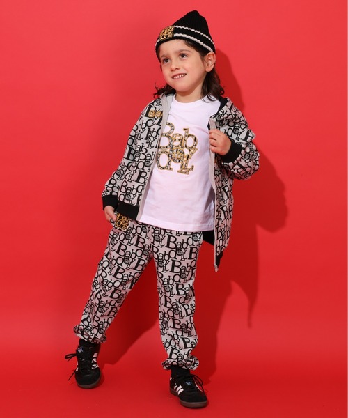 BABYDOLL（ベビードール）の「親子お揃い BIGモノグラムジップパーカー 1043K（パーカー・キッズ・ブラック/チャコールグレー・90cm/100cm/110cm/120cm/140cm/150cm/130cm）」の19枚目の写真