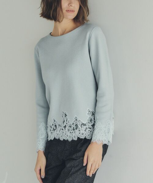 YECCA VECCA（イェッカヴェッカ）の「レースヘムニット（ニット/セーター・レディース・オフホワイト/ブラック/ミント・FREE）」の19枚目の写真