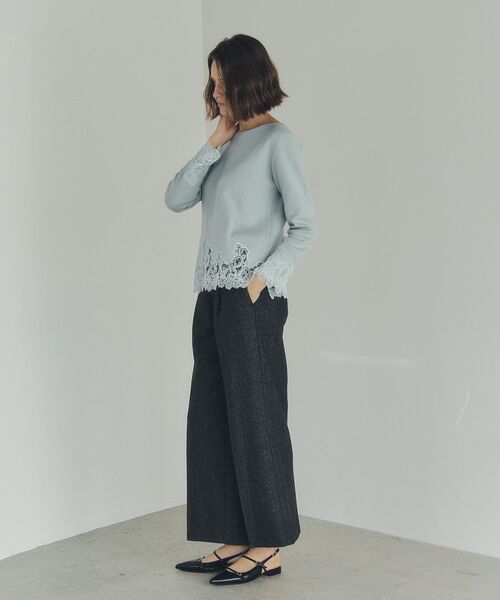 YECCA VECCA（イェッカヴェッカ）の「レースヘムニット（ニット/セーター・レディース・オフホワイト/ブラック/ミント・FREE）」の22枚目の写真