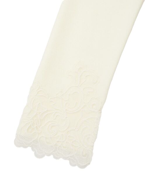 YECCA VECCA（イェッカヴェッカ）の「レースヘムニット（ニット/セーター・レディース・オフホワイト/ブラック/ミント・FREE）」の4枚目の写真