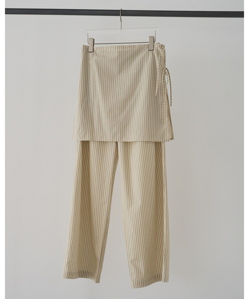 anuke(アンヌーク)の「Stripe Layered Pants(その他パンツ・レディース・オレンジ/アイボリー・36inch/38inch)」の13枚目の写真