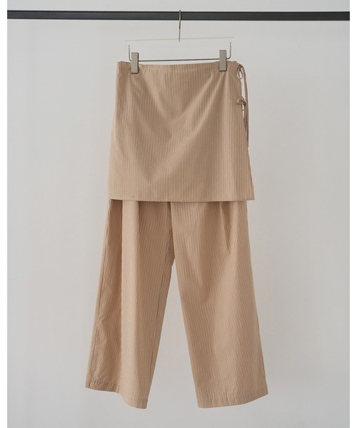 anuke(アンヌーク)の「Stripe Layered Pants(その他パンツ・レディース・オレンジ/アイボリー・36inch/38inch)」の14枚目の写真