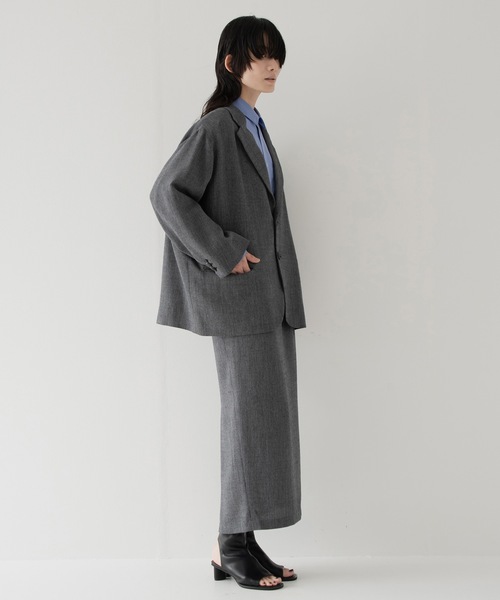 RYU（リュー）の「summer wool 2B jacket（テーラードジャケット・メンズ・ブラック/ネイビー×ホワイト・1/2/4）」の6枚目の写真