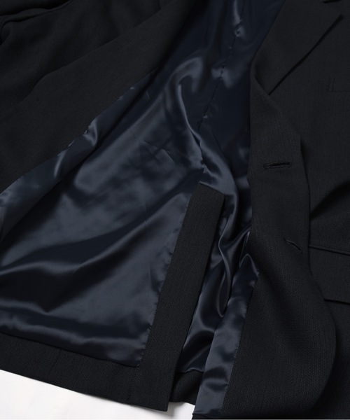 RYU（リュー）の「summer wool 2B jacket（テーラードジャケット・メンズ・ブラック/ネイビー×ホワイト・1/2/4）」の18枚目の写真