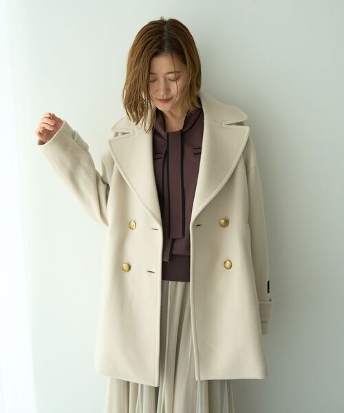 YECCA VECCA（イェッカヴェッカ）の「ウール混ミドル丈Pコート（その他