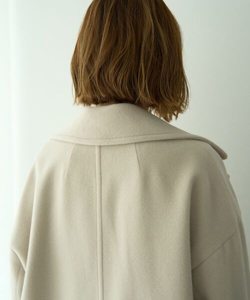 YECCA VECCA（イェッカヴェッカ）の「ウール混ミドル丈Pコート（その他アウター・レディース・ライトベージュ/モカ/グレー/ダークネイビー・FREE）」の20枚目の写真