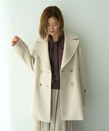 YECCA VECCA | ウール混ミドル丈Pコート(その他アウター)
