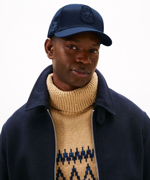 TOMMY HILFIGER（トミーヒルフィガー）の「クレストフランネル5パネルキャップ（キャップ・メンズ・ネイビー/ブラック・FREE）」の8枚目の写真