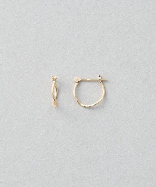 美品　jouete フープピアス K10YG K10YG フープピアス ツイスト（ピアス（両耳用））｜Jouete