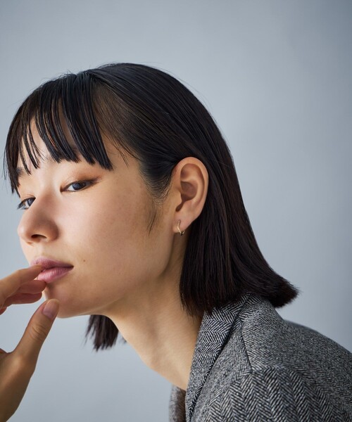 K10YG フープピアス ツイスト（ピアス（両耳用））｜Jouete