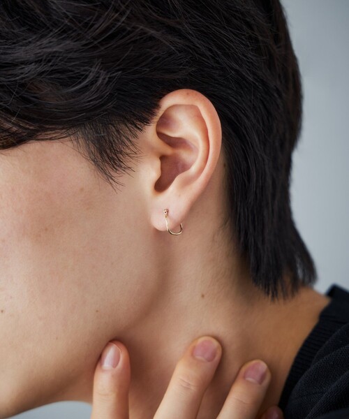 K10YG フープ ピアス K10YG フープピアス ツイスト（ピアス（両耳用））｜Jouete