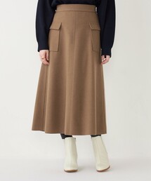 SHIPS Colors（シップス カラーズ）の「SHIPS Colors:〈手洗い可能〉ジャージーメルトン ポケット フレアスカート（スカート・レディース）」