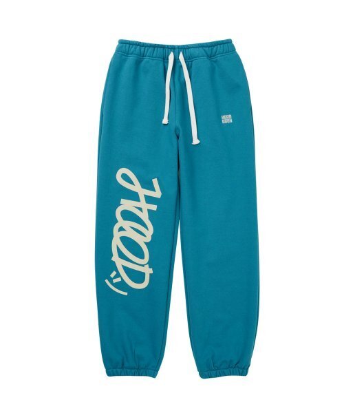 HOODHOOD(フッドフッド)の「シグネチャーロゴスウェットパンツターコイズ(スウェットパンツ・メンズ・その他・MEDIUM/LARGE/X-LARGE)」の1枚目の写真