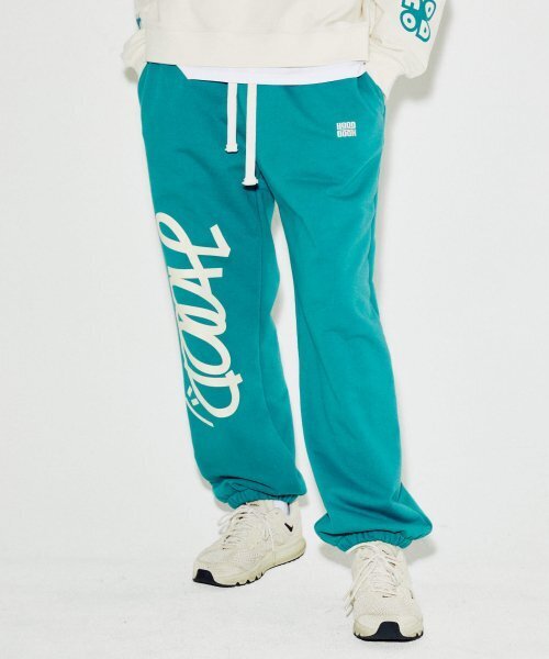 HOODHOOD(フッドフッド)の「シグネチャーロゴスウェットパンツターコイズ(スウェットパンツ・メンズ・その他・MEDIUM/LARGE/X-LARGE)」の2枚目の写真