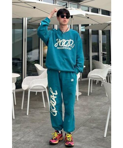 HOODHOOD(フッドフッド)の「シグネチャーロゴスウェットパンツターコイズ(スウェットパンツ・メンズ・その他・MEDIUM/LARGE/X-LARGE)」の6枚目の写真