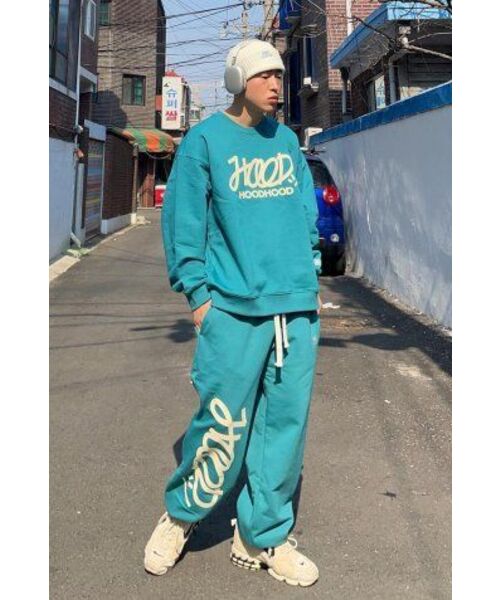 HOODHOOD(フッドフッド)の「シグネチャーロゴスウェットパンツターコイズ(スウェットパンツ・メンズ・その他・MEDIUM/LARGE/X-LARGE)」の7枚目の写真
