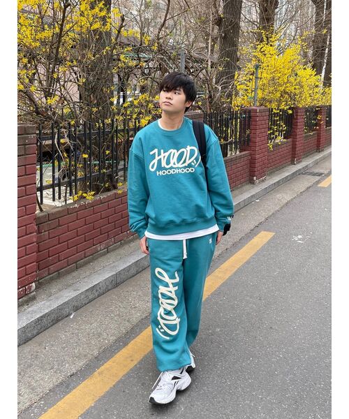 HOODHOOD(フッドフッド)の「シグネチャーロゴスウェットパンツターコイズ(スウェットパンツ・メンズ・その他・MEDIUM/LARGE/X-LARGE)」の8枚目の写真