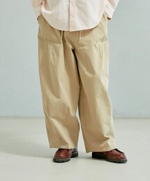 TWILL BALLOON PANTS _ BEIGE