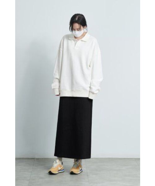 MUSINSA STANDARD WOMAN（ムシンサスタンダードウーマン）の「レディースセーターマキシスカート[黒]（スカート・レディース・その他・SMALL/MEDIUM/LARGE/X-SMALL）」の9枚目の写真