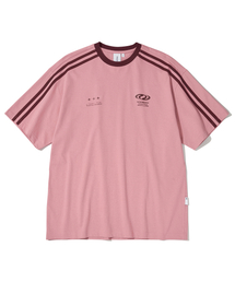 URBANDTYPE（アーバンディタイプ）の「Football Jersey T-shirt_Pink（Tシャツ/カットソー・メンズ）」