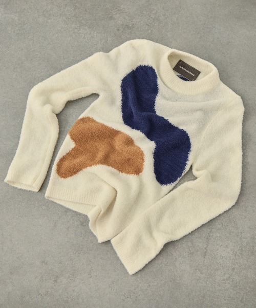 kotohayokozawa（コトハヨコザワ）の「【kotohayokozawa/コトハヨコザワ】TD MARSHMALLOW SWEATER/TDマシュマロセーター（ニット/セーター・レディース・グレー/ホワイト/ネイビー・FREE）」の2枚目の写真
