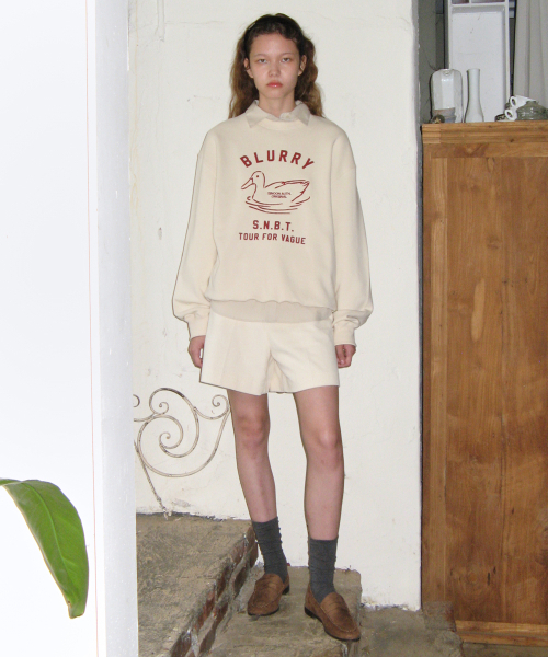 SINOON（シヌーン）の「BLURRY DUCK SWEATSHIRT (IVORY)（スウェット・レディース・その他・FREE）」の2枚目の写真