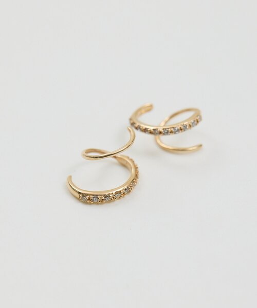 GALLARDAGALANTE（ガリャルダガランテ）の「【2.718】DIAスパイラルフープピアス（ピアス（両耳用）・レディース・ゴールド・FREE）」の5枚目の写真