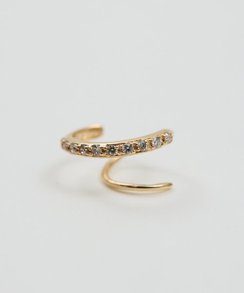 GALLARDAGALANTE（ガリャルダガランテ）の「【2.718】DIAスパイラルフープピアス（ピアス（両耳用）・レディース・ゴールド・FREE）」の6枚目の写真