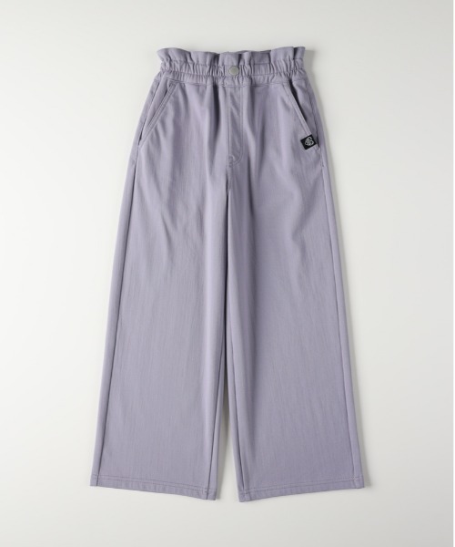 Right-on（ライトオン）の「【VIVIAN BLUE】裏起毛ワイドパンツ （130ｰ160展開）(ゆったりシルエット/暖かい/動きやすい/キッズ向け)（その他パンツ・キッズ・ライラック/ブラック/キナリ/ダークグレー・130/140/150/160）」の4枚目の写真