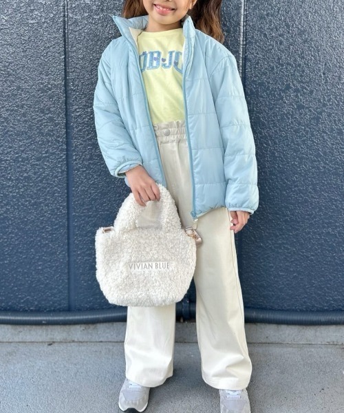 Right-on（ライトオン）の「【VIVIAN BLUE】裏起毛ワイドパンツ （130ｰ160展開）(ゆったりシルエット/暖かい/動きやすい/キッズ向け)（その他パンツ・キッズ・ライラック/ブラック/キナリ/ダークグレー・130/140/150/160）」の18枚目の写真