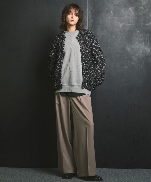 MAISON SPECIAL(メゾンスペシャル)の「《UNISEX》【ONE-MILE WEAR】Prime-Over Crew Neck Sweat Pullover/ワンマイルウェアプライムオーバークルーネックプルオーバースウェット【MAISON SPECIAL/メゾンスペシャル】■セットアップ対応■(スウェット・メンズ・オフホワイト/グレー/チャコールグレー/ブラック・0/1/2)」の6枚目の写真