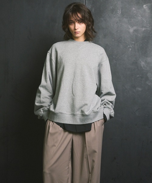 MAISON SPECIAL(メゾンスペシャル)の「《UNISEX》【ONE-MILE WEAR】Prime-Over Crew Neck Sweat Pullover/ワンマイルウェアプライムオーバークルーネックプルオーバースウェット【MAISON SPECIAL/メゾンスペシャル】■セットアップ対応■(スウェット・メンズ・オフホワイト/グレー/チャコールグレー/ブラック・0/1/2)」の11枚目の写真