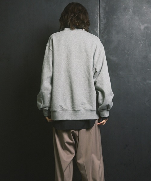 MAISON SPECIAL(メゾンスペシャル)の「《UNISEX》【ONE-MILE WEAR】Prime-Over Crew Neck Sweat Pullover/ワンマイルウェアプライムオーバークルーネックプルオーバースウェット【MAISON SPECIAL/メゾンスペシャル】■セットアップ対応■(スウェット・メンズ・オフホワイト/グレー/チャコールグレー/ブラック・0/1/2)」の13枚目の写真