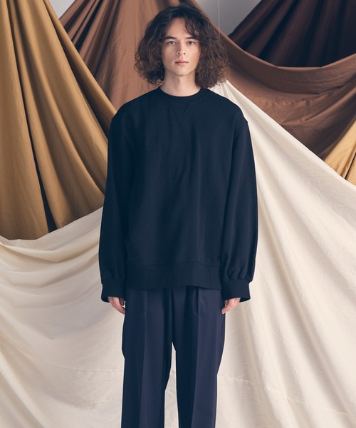 MAISON SPECIAL(メゾンスペシャル)の「《UNISEX》【ONE-MILE WEAR】Prime-Over Crew Neck Sweat Pullover/ワンマイルウェアプライムオーバークルーネックプルオーバースウェット【MAISON SPECIAL/メゾンスペシャル】■セットアップ対応■(スウェット・メンズ・オフホワイト/グレー/チャコールグレー/ブラック・0/1/2)」の14枚目の写真