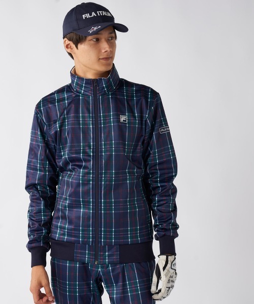 FILA GOLF(フィラゴルフ )の「【FILA GOLF:フィラゴルフ】3層構造ボンディングブルゾン ゴルフ 防風機能(ブルゾン・メンズ・ネイビー/ホワイト/ブラック・MEDIUM/X-LARGE/XX-LARGE/LARGE)」の3枚目の写真